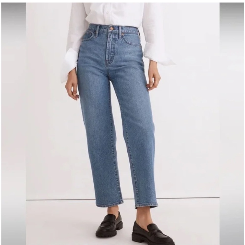Madewell The Perfect Vintage Wide-Leg Crop Women’s Blue Jeans Size 30